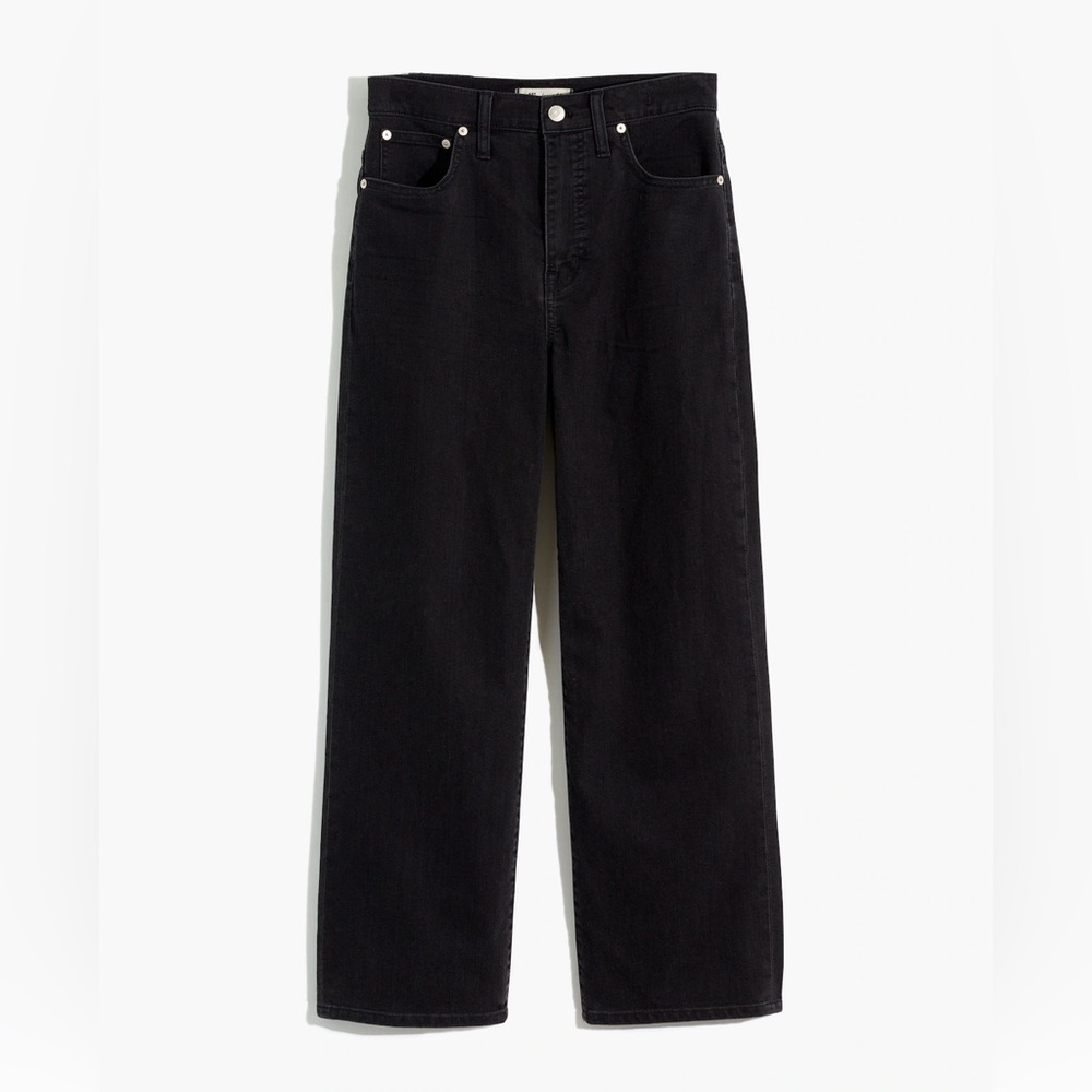 Madewell Petite Slim Wide-Leg Jeans in Lunar Wash